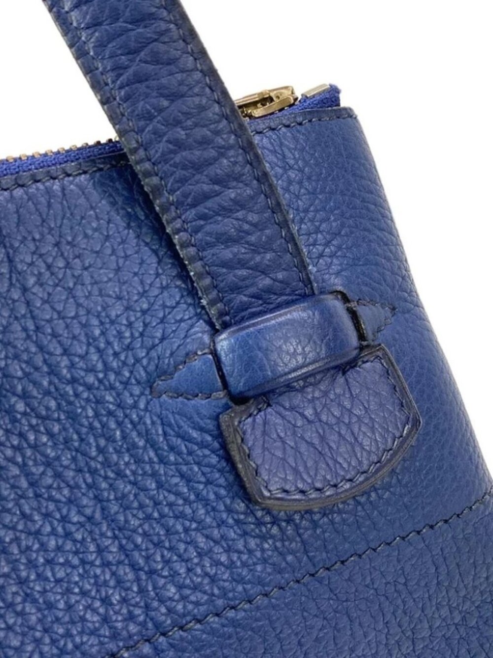HERMES Movie fam - Blue Vachette Crispe Fjord Circle Y Backpack - Picture 5 of 16